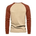 thumbnail image 4 of Mens Shirts Fall Winter Casual Long Sleeved Base Stitching T Shirts for Man, 4 of 7