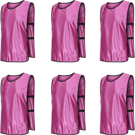 

YOUI-GIFTS 6 Pack Scrimmage Vests/Sport Pinnies/Soccer Bibs for Kid and Adult