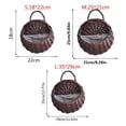 thumbnail image 5 of Wicker Hanging Basket, Wall Hanging Planter, 9X12 In, Woven Build, Plastic Liner, Outdoor Wall Decor, Room Organization, Garden Display, 1 Pc, 5 of 7