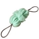 thumbnail image 3 of Bola de ducha de bañera de tira larga | Fregadora de espalda elástica | Esponja vegetal de malla de doble bola | Limpiador corporal exfoliante suave | Cuerda para colgar | Verde Blanco | 14,8x12cm, 3 of 7