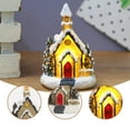 thumbnail image 5 of Snowy Christmas Village House with Warm White LED Lights - Battery Operated Resin Holiday Decoration, 5 of 7