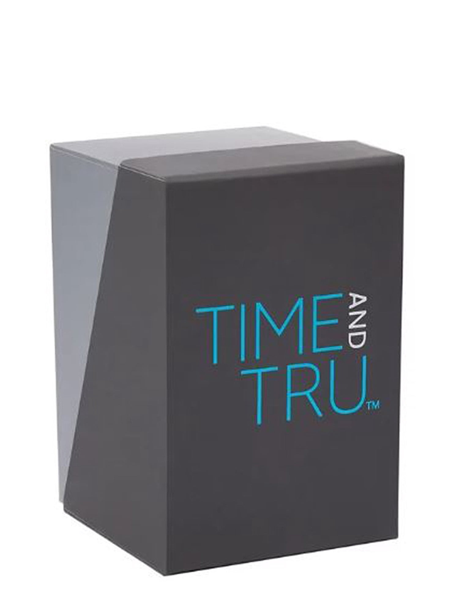 Time & Tru Ladies 23mm Gold Tone Cushion Shape Mettalized Bezel Brown Strap Watch