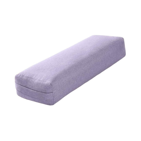 koolsoo Professional Yoga Bolster Removable Washable Cover High Elastic Rectangular Yoga Purple