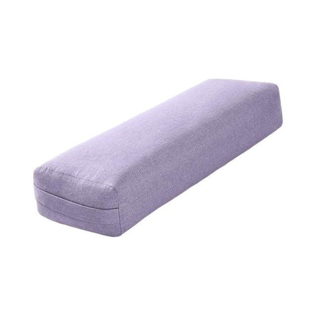 koolsoo Professional Yoga Bolster Removable Washable Cover High Elastic Rectangular Yoga Purple