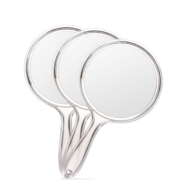 Set de 3 espejos de mano OMIRO, doble cara con aumento 1X/3X