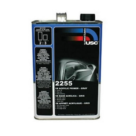 US Chemical & Plastics 2255-1 4.5 VOC 1K Acrylic Gray Primer, Gallon USC-2255-1