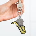 thumbnail image 4 of 6Pcs Saxophone Keyring Instrument Pendant Key Chain Purse Bag Hanging Charm, 4 of 6