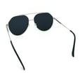 thumbnail image 7 of Iconic Tear Drop Oversize Metal Rim Racer Sunglasses Silver - Black, 7 of 7