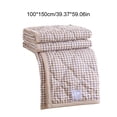 thumbnail image 3 of Tuvgenk Brown Quilts Twin Polyester Blanket Lightweight Cooling Travel Summer Machine Washable Cover Blanket for Beds, 3 of 6