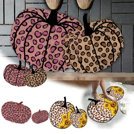 

The Cozy Flannel Pumpkin Pattern Floor Mat For & Fall Decor The Soft & Non !