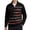 Black American Flag, variant on Mens Quarter Zip Pullover Puerto Rico Print Long Sleeve Shirt
