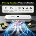 thumbnail image 4 of 65KPa Vacuum Sealer Machine with 4 Modes (Dry/Moist/Pulse/Seal), Built-in Cutter, Digital Display & 10 Bags, for Food Storage, Sous Vide & Meal Prep, 4 of 8