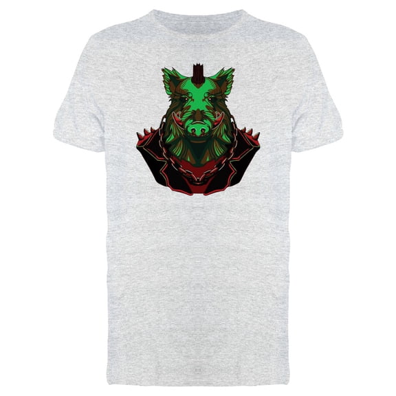 Bright Green Boar Biker T-Shirt Men -Image by Shutterstock, Male x-Large