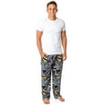 thumbnail image 3 of DC Comics Batman Mens' Bat Symbol Icon Retro Character Sleep Pajama Pants, 3 of 7