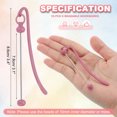 thumbnail image 2 of Uxcell 16 Pcs Beadable Bookmarks, DIY Metal Blank Bar Bookmark Bead Craft Jewelry Pendant Charm Book Mark for Gift Teacher Office Supplies Home Crafts, Dusty Pink, 2 of 6