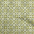 thumbnail image 1 of oneOone Viscose Chiffon Olive Green Fabric Mosaic Fabric For Sewing Printed Craft Fabric By The Yard 42 Inch Wide, 1 of 6