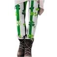thumbnail image 5 of St Patricks Day Leggings for Women Casual Stretch Slim Fit Fashion Printed Fitness Workout Yoga Pants (XL, White), 5 of 9