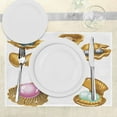 thumbnail image 3 of Ambesonne Pearls Place Mats Set of 4, Open Shells Sea Image, Standard Size, Multicolor, 3 of 6