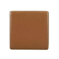thumbnail image 6 of Linon Hawn Square Wood Upholstered Ottoman in Caramel Brown, 6 of 11