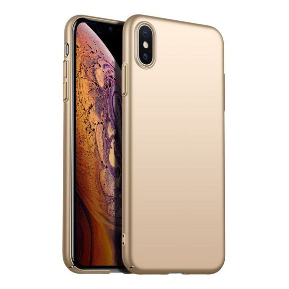 PANDACO Étui Rigide Dorée pour iPhone TP Max