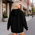 thumbnail image 4 of Bixock Fall/Winter Maternity Hoodies for Women Sweatshirts Long Sleeve Shirts Crew Neck Soild Color Loose Pregnant Casual Pullover Tops Soft Breathable Warm Daily Wear Maternity Clothings, 4 of 7
