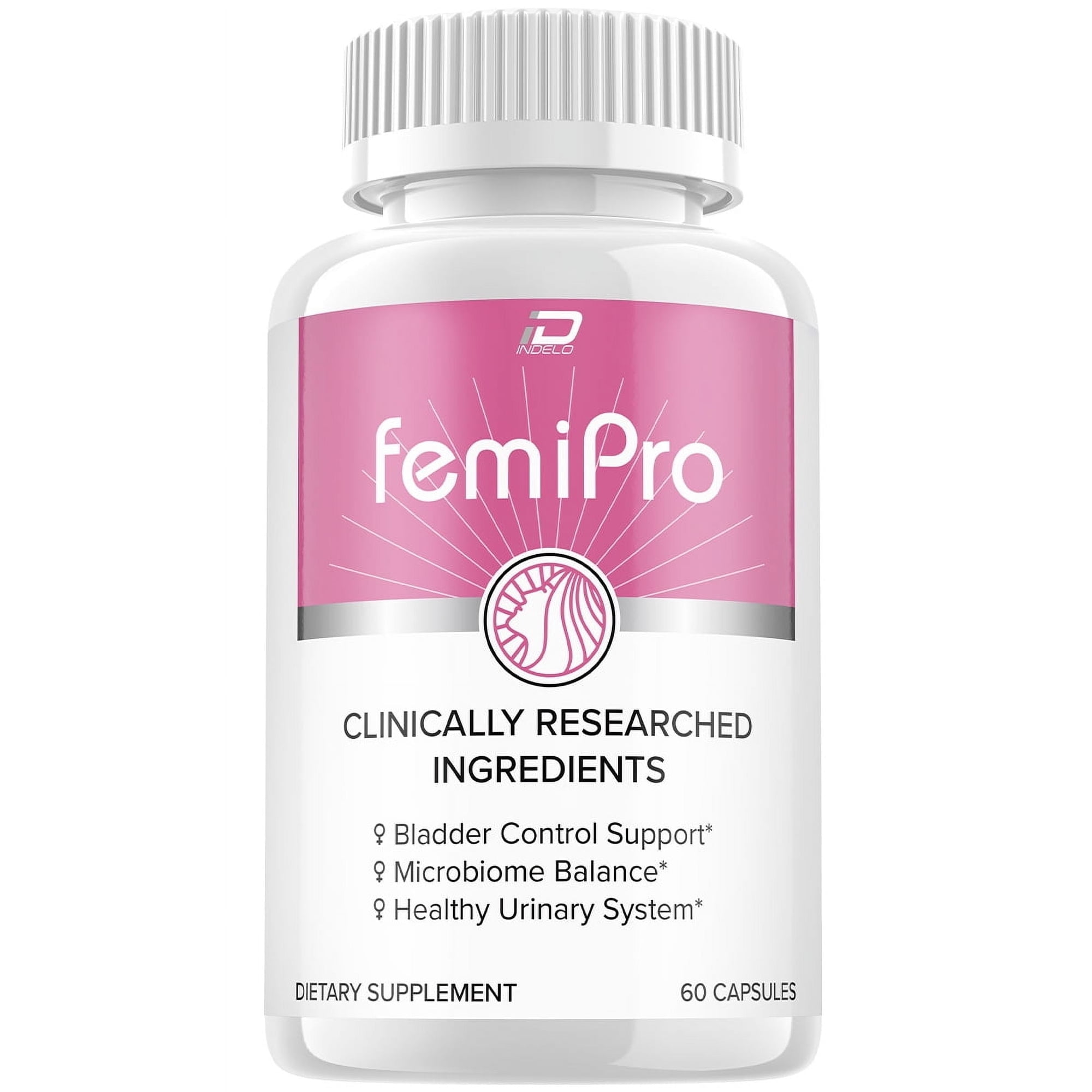 FemiPro Bladder Support Supplement - Probiotic Femi Pro Pills, Urinary Control, Bladder Leaks, 60 Capsules