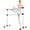 Silver, variant on Goplus Portable Ballet Barre 4ft Freestanding Adjustable Double Dance Bar Silver