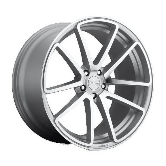 Rotiform 1PC Aluminum Rim R120 SPF 18X8.5in Gloss Silver Machined Finish, R120188565 45