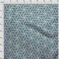 thumbnail image 4 of oneOone Silk Tabby Turquoise Blue Fabric Geometric Sewing Craft Projects Fabric Prints By Yard 42 Inch Wide, 4 of 4