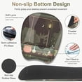 thumbnail image 5 of Aesthetics Large Mouse Pad with Wrist Support 4 in1 Set, XXL Big Game Mousepad + Keyboard Wrist Rest + Mouse Wrist Rest Pad +Coaster Gaming Mat for Home Office Computer I Green Plants and Black Cat, 5 of 14