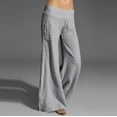 thumbnail image 2 of VEKDONE Womens Linen Long Pants Gray XXL, 2 of 6