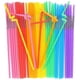 thumbnail image 5 of Disposable Colorful Drinking Straws, 13inch Flexible Straws, Random Colors Extra Long Straws Party Decorations, 5 of 5