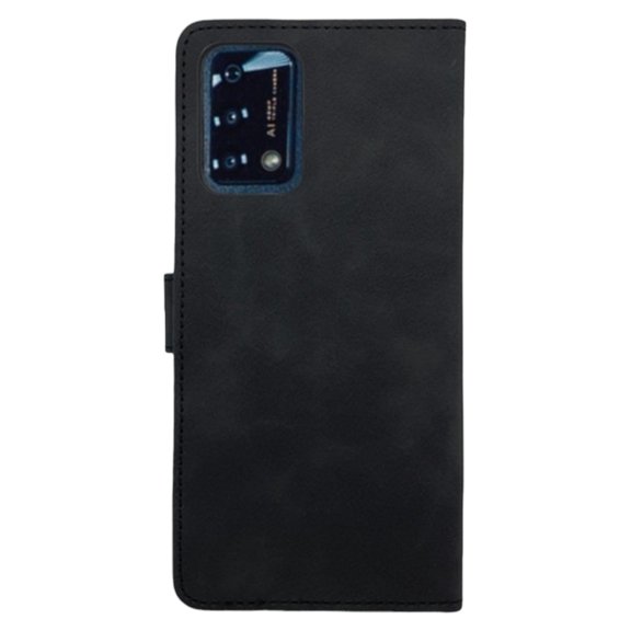Funda Cartera Suave Cely Vesmir Para Oppo Reno 6 Lite Negro Con 2 Micas