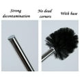 thumbnail image 3 of Toilet Brush, 360 Degree Brush Head ,Bathroom Cleaning , Compact Size Stainless Steel Toilet Cleaning Brush, Black, 3 of 7