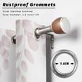 thumbnail image 2 of Outdoor Curtains for Patio Waterproof, Spring Reddish Brown Eucalyptus Outdoor Privacy Panels Grommet, Botanical Leaf Country Blackout Outside Curtains for Porch/Cabana 54"x84", 1 Panel, 2 of 8