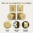 thumbnail image 4 of Mega Handles | Suana Door Knob and Deadbolt Combo | Satin Brass, 4 of 4