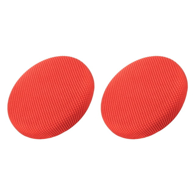 Fundas de taburete redondas de 2 piezas, fundas de silla redondas Diámetro 12-14", cojines de asiento de silla redonda Naranja