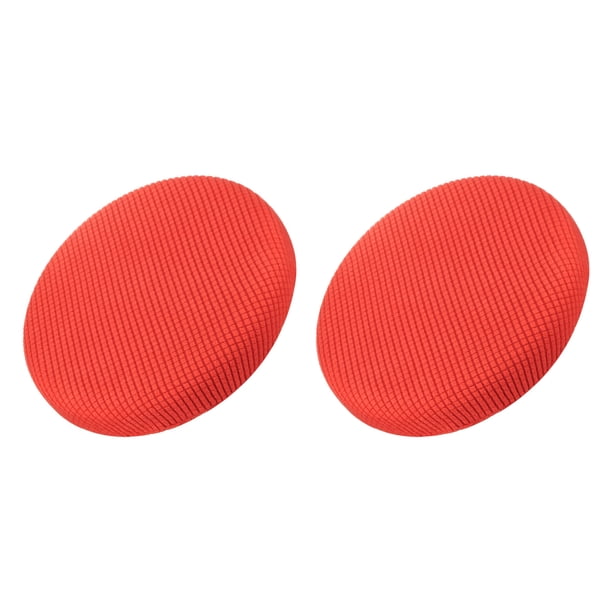 Fundas de taburete redondas de 2 piezas, fundas de silla redondas Diámetro 12-14", cojines de asiento de silla redonda Naranja