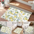thumbnail image 6 of Rectangle Area Rug 2x3ft,Summer Watercolor Lemon Flower Washable Carpet Non-Slip Runner Accent Rugs Indoor Floor Mat for Bedroom Living Room Decor,Spring Farm Fruit Green Leaf, 6 of 9