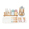 thumbnail image 2 of Platos de juguete de madera, platos, vajilla de juguete de madera, cucharas, tazas, juego de simulación para niñas de 3, 4, 5 y 6 años, regalo de, 2 of 9