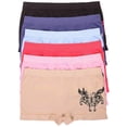 thumbnail image 2 of GILBIN'S Women Seamless Stretch Boyshort Panties Various Styles (Pack of 6) (Butterfly), 2 of 2