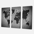 thumbnail image 3 of Designart Ancient Map of The World IX Canvas Wall Art, 3 of 4