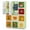 Green, variant on Costway 12-Cube Kids Wardrobe Baby Dresser Bedroom Armoire Clothes Hanging Closet with Doors Green