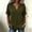 Army Green, variant on Short Sleeve Tops for Women Summer Blouse Office Work Basic Casual V-Neck Brown Ladies Shirts Rolled Sleeve