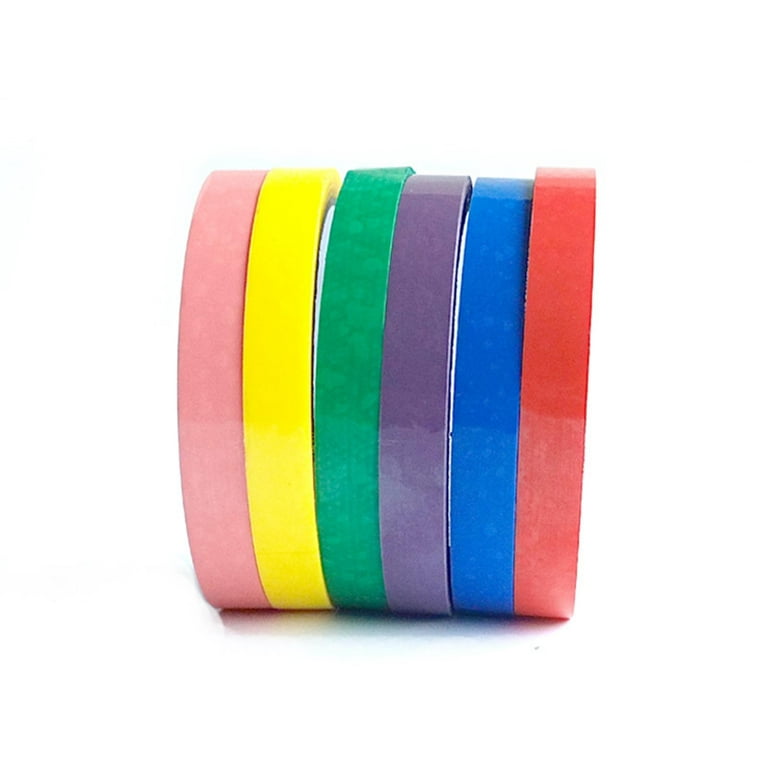 6 Roll Sticky Ball Tape Pearlescent Color Funny Rainbow Tape Crafts  Stationery Tapes Educational Sensory Toy for Student Home - AliExpress