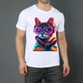 thumbnail image 2 of Men Summer CasualCat Graphic Print Round Neck Short Sleeve T Shirt Tee Tops Basic Vacation Wear Sizes XS-5XL, 2 of 5