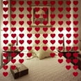 thumbnail image 1 of Decoraciones para el día de San Valentín Adepaton 80 PCS guirnalda de fieltro rojo Corazones colgantes LRWJ014, 1 of 7