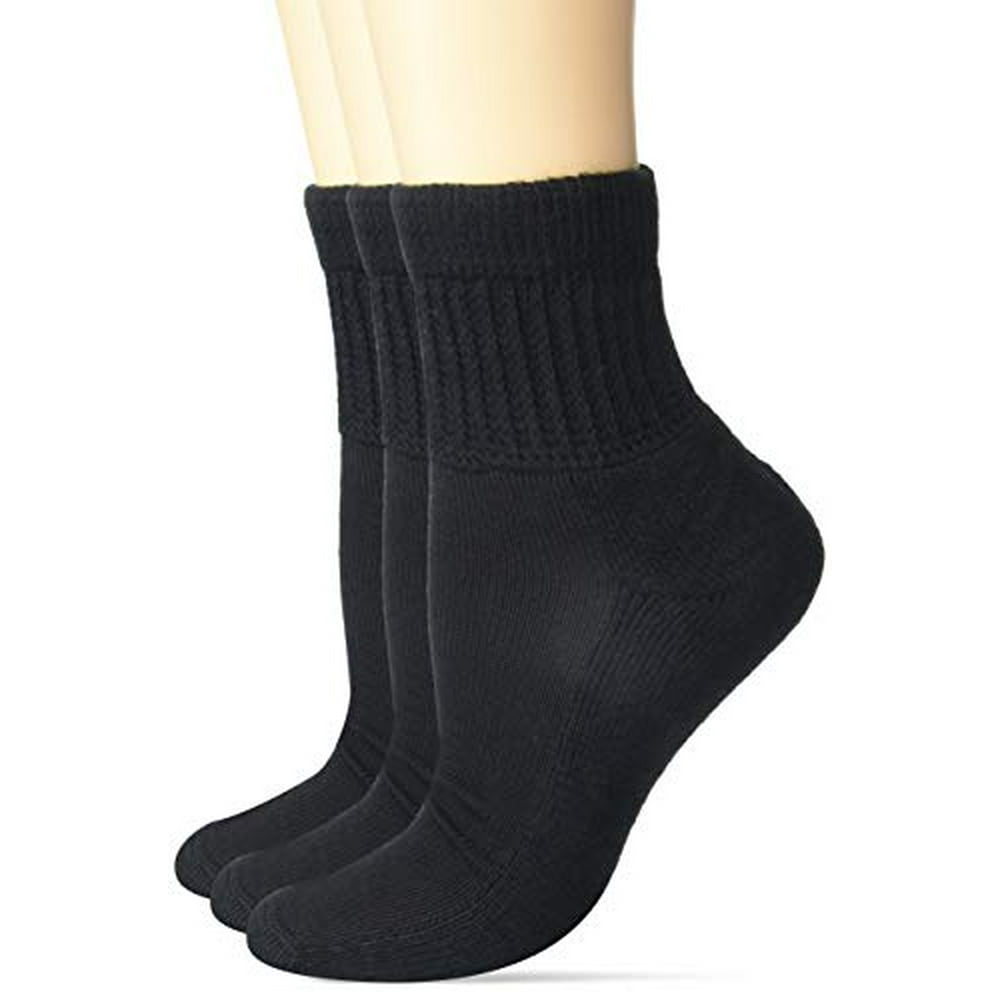 MediPeds - PEDS Women's Diabetic Quarter Socks with Non-Binding Funnel ...