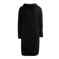 thumbnail image 3 of Cardigan for Women Zpanxa Hood Cardigan for Women, Plus Size Winter Warm Sweater Outwear, Single Breasted Long Sleeves Coat with Pocket Black 5XL, 3 of 4
