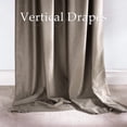 thumbnail image 4 of NICETOWN Velvet Curtains for Living Room, Noise Reducing Room Darkening Drapes for Nursery, Elegant Velvet Window Treatments with Back Tab & Pleat Tape, Taupe, W52 x L96, 2 Panels, 4 of 7